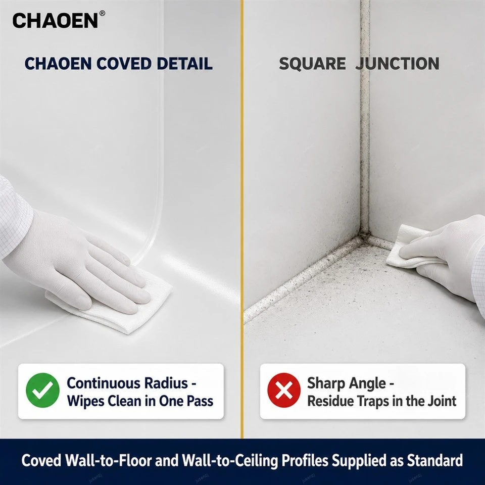 Anti-Bacterial Aluminium Honeycomb Panel For Cleanroom Wall Ceiling-CHAOEN high quality Anti-Bacterial Aluminium Honeycomb Panel For Cleanroom Wall Ceiling-CHAOEN high quality