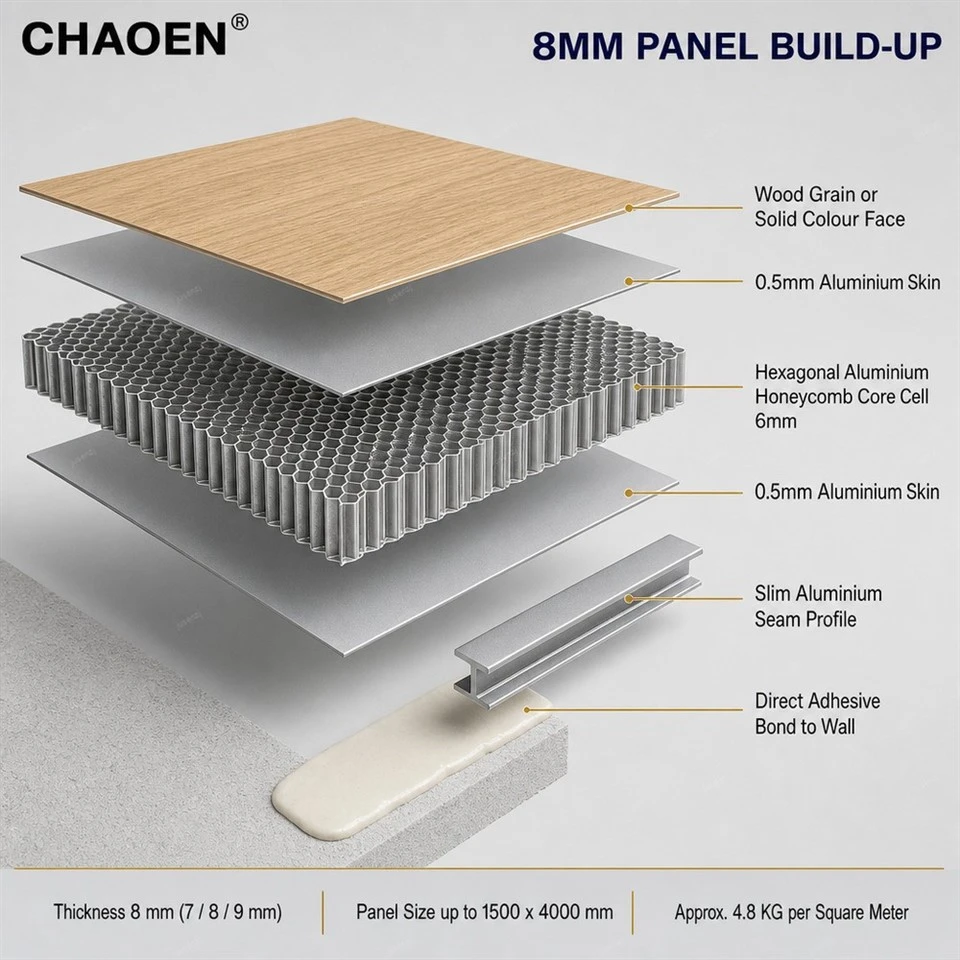Customized Large Format Aluminium Honeycomb Interior Wall Panel factory Customized Large Format Aluminium Honeycomb Interior Wall Panel factory